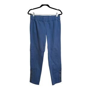Soft Surroundings Women’s Pippa Faded Blue Studded Pull On Pants Est. Size Small